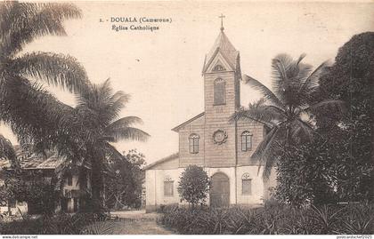br104348 chatolic church douala africa  real photo cameroun camerun