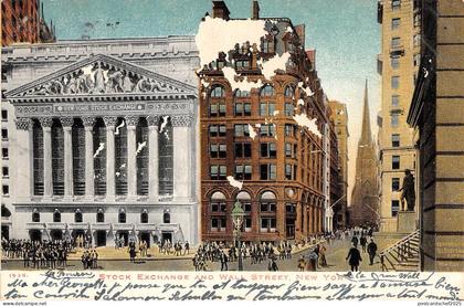 BR45199 Stock exchange and wall street new york usa