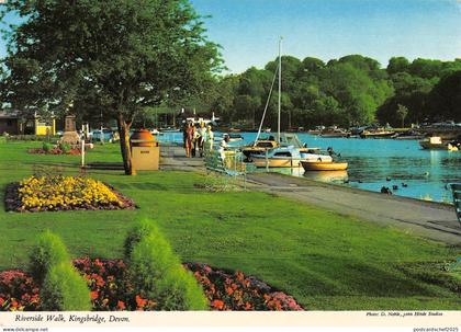 BT2823 Devon Riverside walk Kingsbridge devon ship bateaux       England