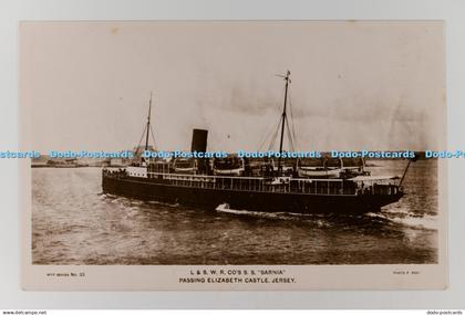C029537 L and S W R Co S S Sarnia Passing Elizabeth Castle Jersey Pitt Series No