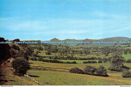 D015436 Dove Valley Looking towards Longnor. Derbyshire. Derbyshire. District Vi
