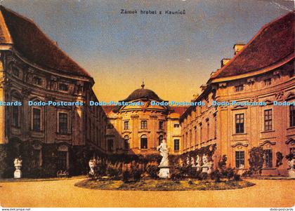 D025317 Slavkov u Brna. Austerlitz. Le Chateau. Cour dhonneur sur une photograph