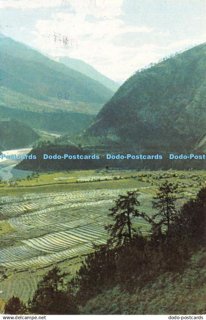 D029271 Scenic Tibet. Paisajes del Tibet. Terraced fields in Tsayul southeastern