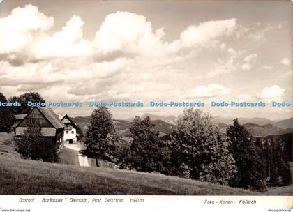 D038267 Gasthof. Bartlbauer. Post Geistthal 1140 m. Foto Koren Koflach. RP
