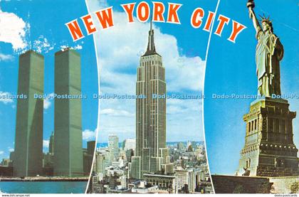 D045912 New York City. 118. Empire State Building. World Trade Center. Alma. Mik