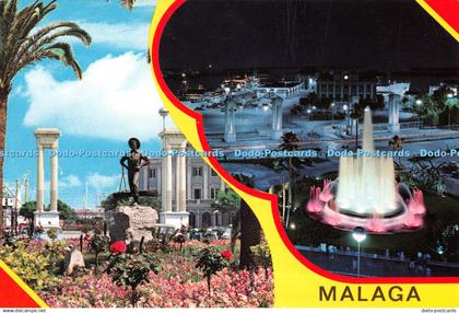 D087743 Malaga. Plaza Queipo de Llano. Postales Malaga. A. G. Cobas. Multi View