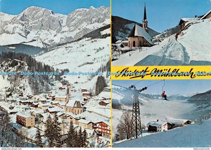 D115935 Muhlbach. der beliebte Wintersportplatz am Hochkonig. Land Salzburg. Sch