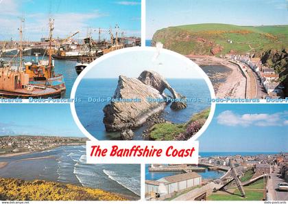 D120703 The Banffshire Coast Macduff The Row Fiddle Rock Buckie Harbour Whitehol