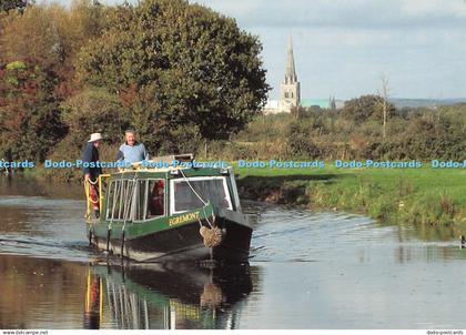 D124484 Chichester Ship Canal Egremont and Chichester Cathedral