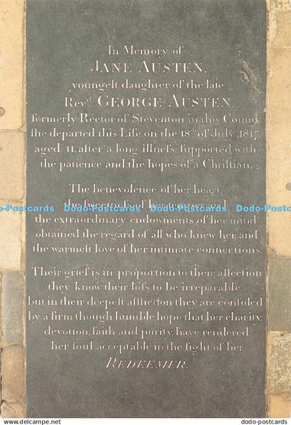 D125281 Winchester Cathedral North Aisles Jane Austen Tomb Winchester Cathedral