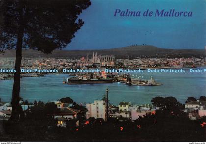 D126944 Palma de Mallorca Vista Nocturna Desde la Bonanova Palma Foto Planas 198