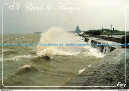 D163398 Saint Vaast La Hougue. Manche. Tempete Vers la Hougue. Le Goubey. Lecont
