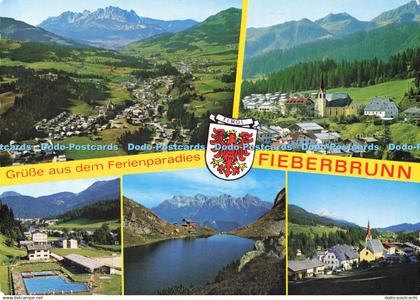 D165327 Grusse aus Dem Ferienparadies Fieberbrunn. Fieberbrunn Mit Wildem Kaiser