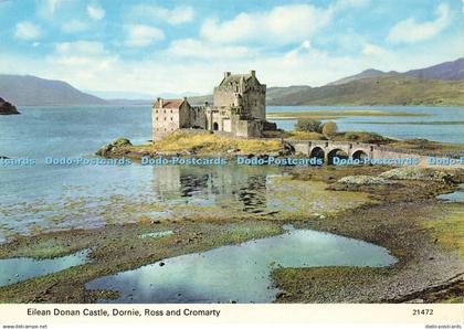 D169283 Dornie. Eilean Donan Castle. Ross and Cromarty. Whiteholme. A Hail Caled