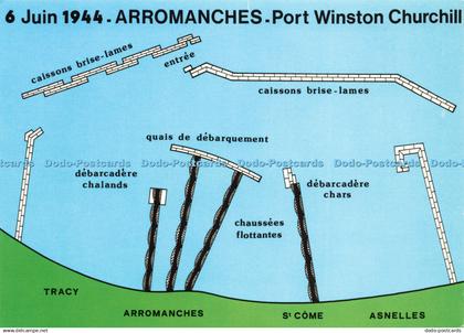 D191202 Arromanches. Port Winston Churchill. 6 Juin 1944. Leblanc