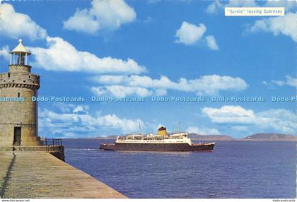 D195067 Sarnia leaving Guernsey Guernsey Wholesale Photographic Greeting Card Na