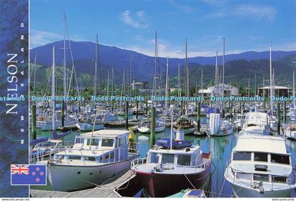 D197512 New Zealand Nelson Marina in the Foreground and Nelson City and the Brya