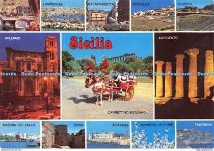 D199925 Sicilia Mazara del Vallo Enna Siracusa Mandorli in Fiore Taormina Pama G