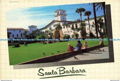 D200951 Santa Barbara Courthouse Santa Barbara Postcard Mike Roberts Foto Graph