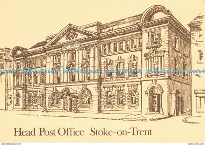 D201612 Stoke on Trent Head Post Office Midlands Postal Board Picture Card
