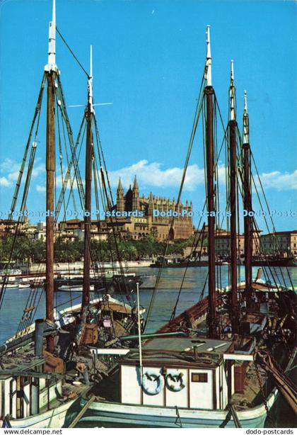 D205011 Mallorca Palma La Catedral Desde el Muelle de Pescadores Ediciones Palma