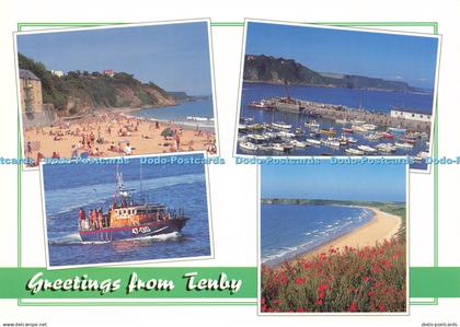 D205494 Pembrokeshire Greetings from Tenby Pembrokeshire Eye Multi View 1998