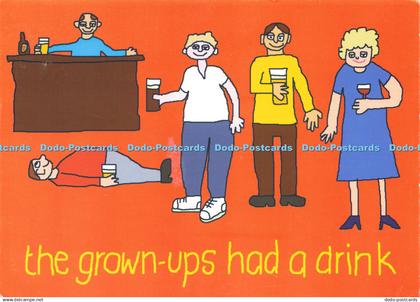 D207255 The Grown Ups Had a Drink Aiken Graphics 1987