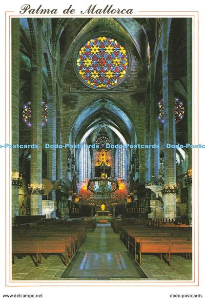 D214784 Palma de Mallorca Espana La Catedral Vista Interior Siglo XIII Palma