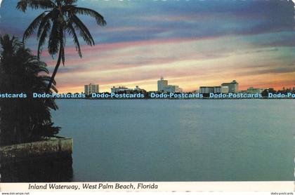 D219274 Florida Inland Waterway West Palm Beach Lusterchrome Tichnor Bros D and