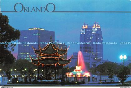 D219513 Orlando City Lights of Orlando Scenic Card and Novelty 1993