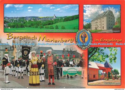 D220093 Bergstadt Marienberg im Erzgebirge Bergmagazin Marienberg Blick vom Reit