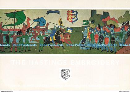 D221114 The Hastings Embroidery Battle of Hastings with the Hastings Coat of Arm