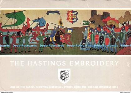 D227429 The Hastings Embroidery Battle of Hastings with the Hastings Coat of Arm