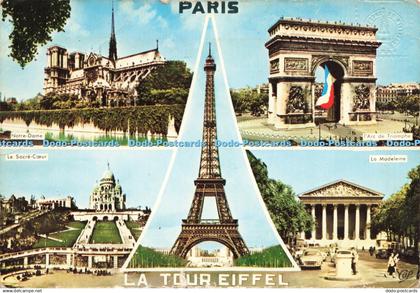 D235894 Paris La Tour Eiffel Notre Dame Speciale de la Tour Eiffel Multi View