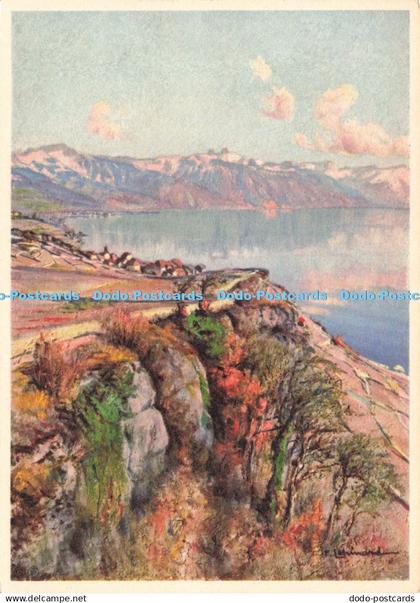 D239413 Rochers e Rivaz Lake Geneve Stehli No 2343
