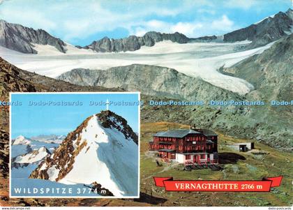 D241134 Tirol Otztal Die Vernagthutte Die Wildspitze Werner Lohmann