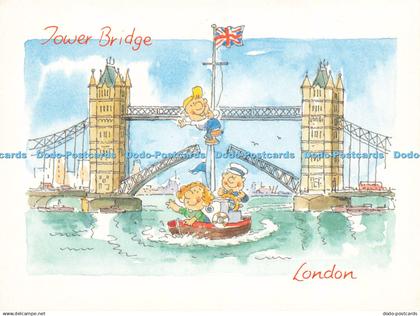 D241351 London Tower Bridge British Bulldog Clinton Cards