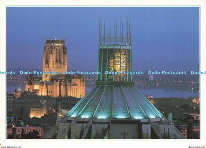 D241520 The Two Cathedrals of Liverpool from the Royal Liverpool Infirmary John