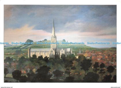 D242292 Salisbury Cathedral detail at Salisbury District Hospital Diana de Vere