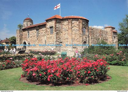 D247202 Colchester Essex Colchester Castle and St George Flag Judges of Hastings