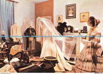 D248125 Preston Hall Museum Stockton on Tees Dressmaker Showing a Wedding Dress