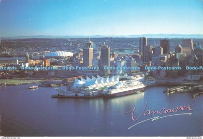 D251241 Vancouver Canada Place At Vancouver Waterfront and Looking East with B C