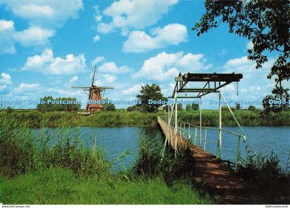 D268641 Dutch Windmill Kinderdijk Gebr Spanjersberg