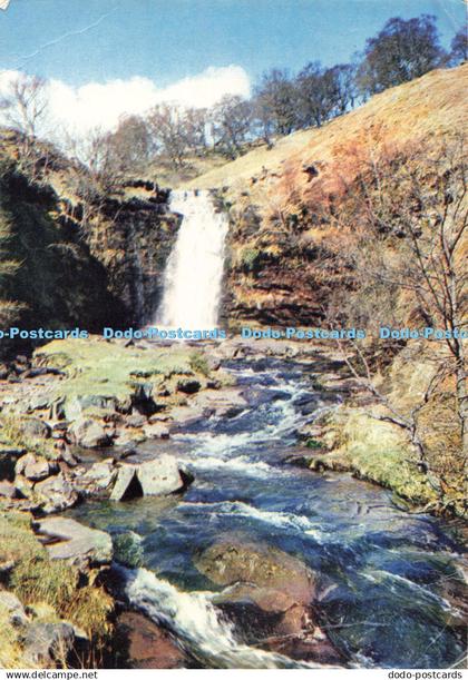 D271463 Waterfall at Balen y Glyn J Arthur Dixon 1976