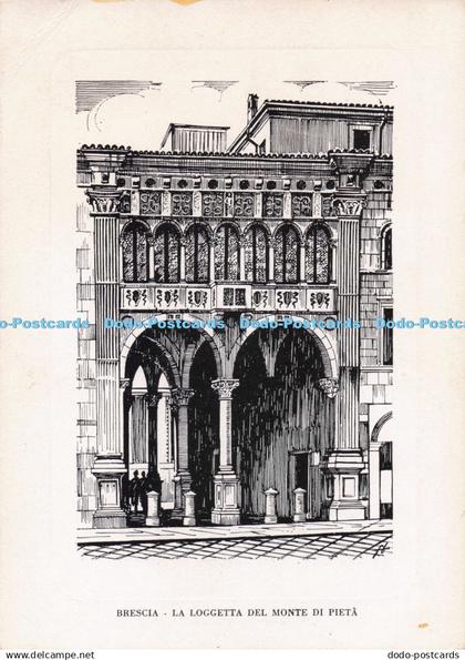 D275724 Brescia La Loggetta del Monte di Pieta EPT Brescia