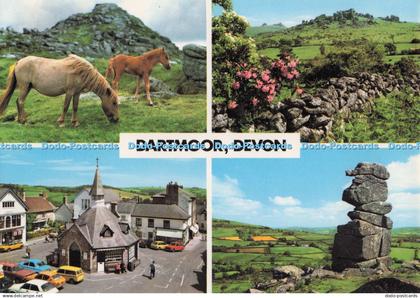 D276541 Dartmoor Devon Dartmoor Ponies John Hinde Multi View