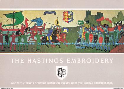 D281059 The Hastings Embroidery Panel 1 Battle of Hastings with the Hastings Coa