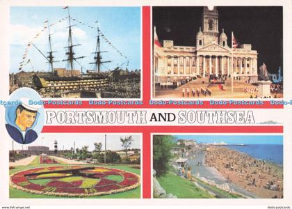 D287041 Portsmouth and Southsea H M S Victory Southsea Castle J Arthur Dixon Mul