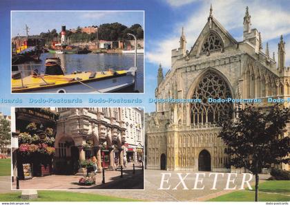 D293810 Exeter. The Canal at Exeter. John Hinde. Redruth. Cornwall. J. Arthur Di