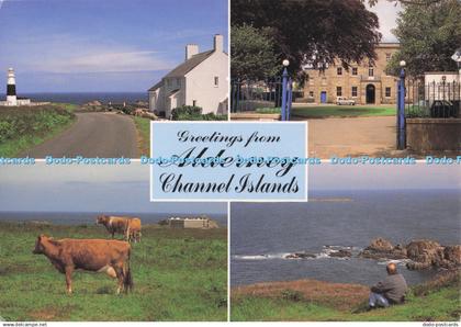 D293858 Greetings From Alderney Channel Islands. Burbridge. Publications Divisio